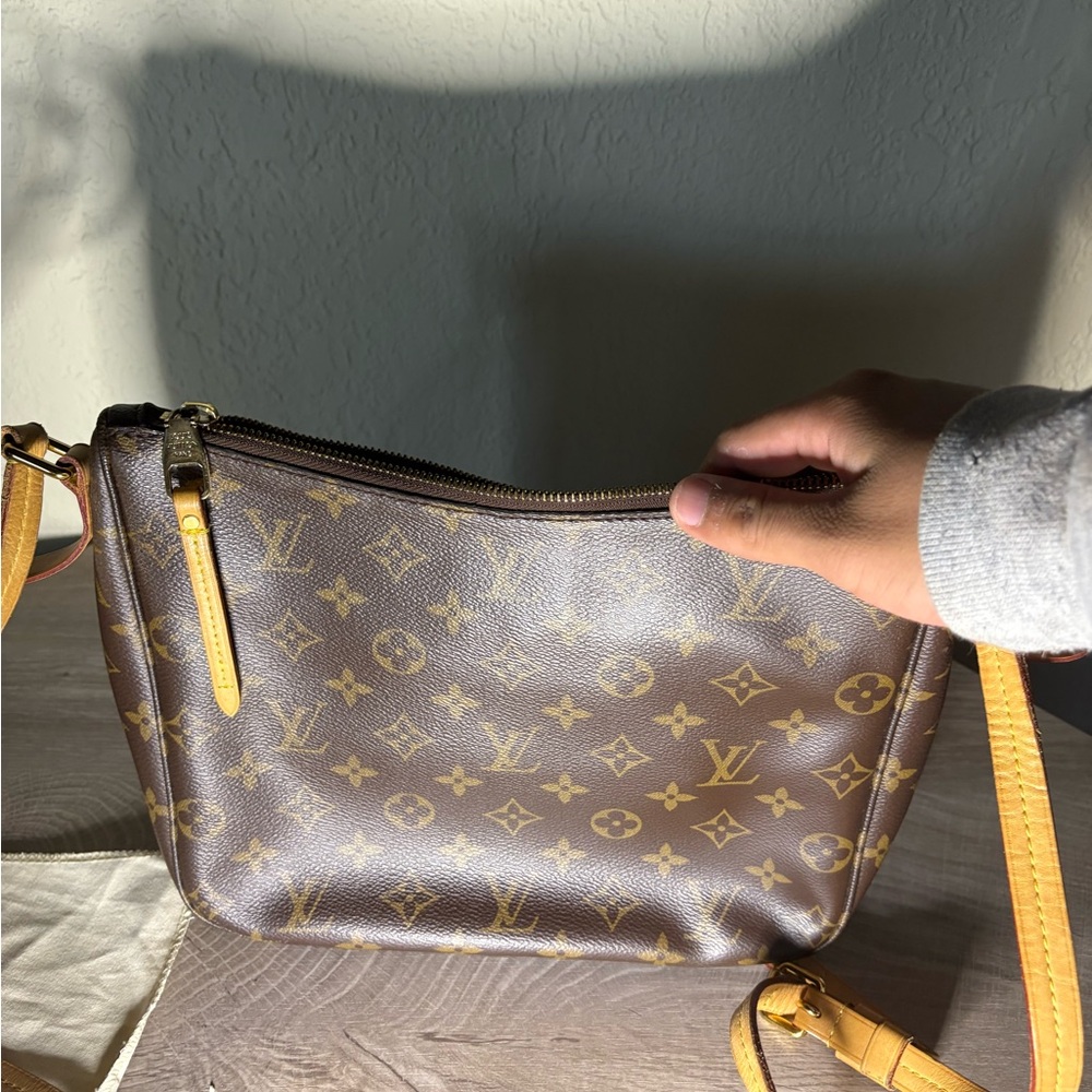Louis Vuitton Gold and Brown Monogram Crossbody Bag